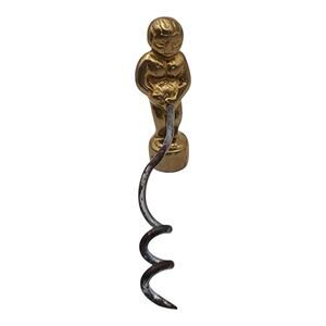 Vtg PENCO Brass Nude Naughty Boy Figure Corkscrew Wine Opener Risque Bar Tools